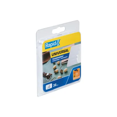 RAPID Barra Termofusible Rapid Cola Universal 7 MM Diametro X 90 MM Alto Blister de 36 Unidades