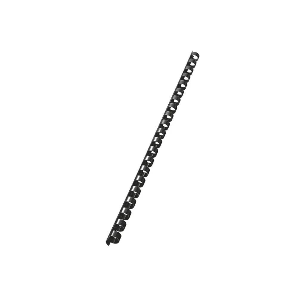 Canutillo Leitz Combid Plastico 10 MM 65 Hojas Color Negro Caja de 100 Unidades