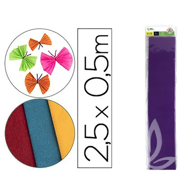LIDERPAPEL Papel Crespon Liderpapel 50 CM X 2.5M 34G/M2 Violeta
