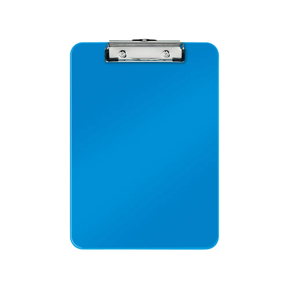 Carpeta Leitz Wow Plastico Rigido DIN A4 con Pinza Superior Color Azul