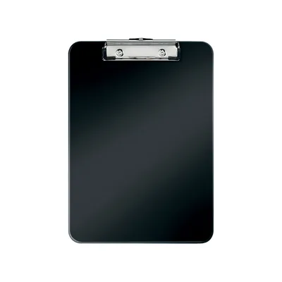 LEITZ Carpeta Leitz Wow Plastico Rigido DIN A4 con Pinza Superior Color Negro