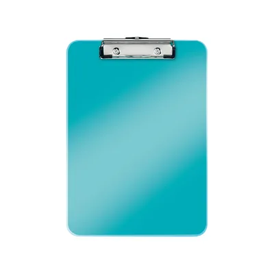LEITZ Carpeta Leitz Wow Plastico Rigido DIN A4 con Pinza Superior Color Turquesa