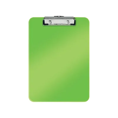 LEITZ Carpeta Leitz Wow Plastico Rigido DIN A4 con Pinza Superior Color Verde