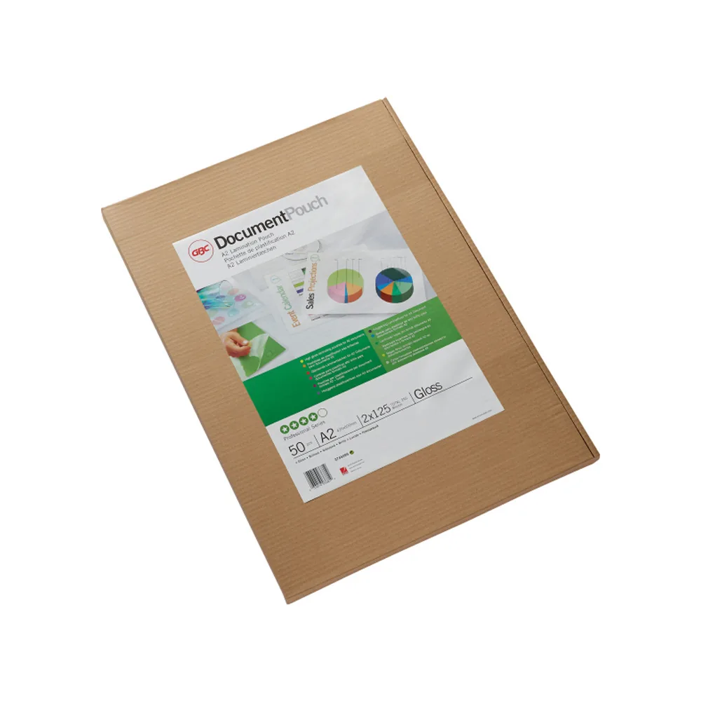 Bolsa de Plastificar Gbc DIN A2 2X125 Mc Caja de 50 Unidades