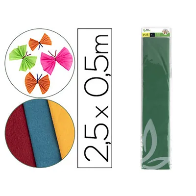 LIDERPAPEL Papel Crespon Liderpapel 50 CM X 2.5M 34G/M2 Verde