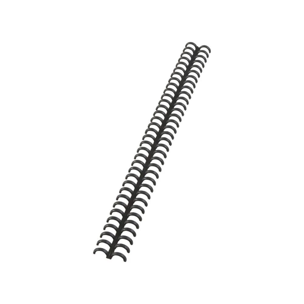 Canutillo Gbc Ibiclick Plastico Negro 8 MM Caja de 50 Unidades