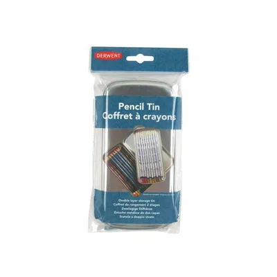 DERWENT Estuche Metalico Derwent Doble para 18 Lapices