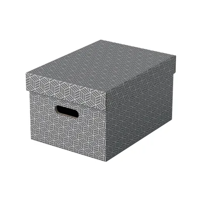 ESSELTE Caja de Almacenaje Esselte Mediana Color Gris 365X265X205 Mm) Pack de 3 Unidades