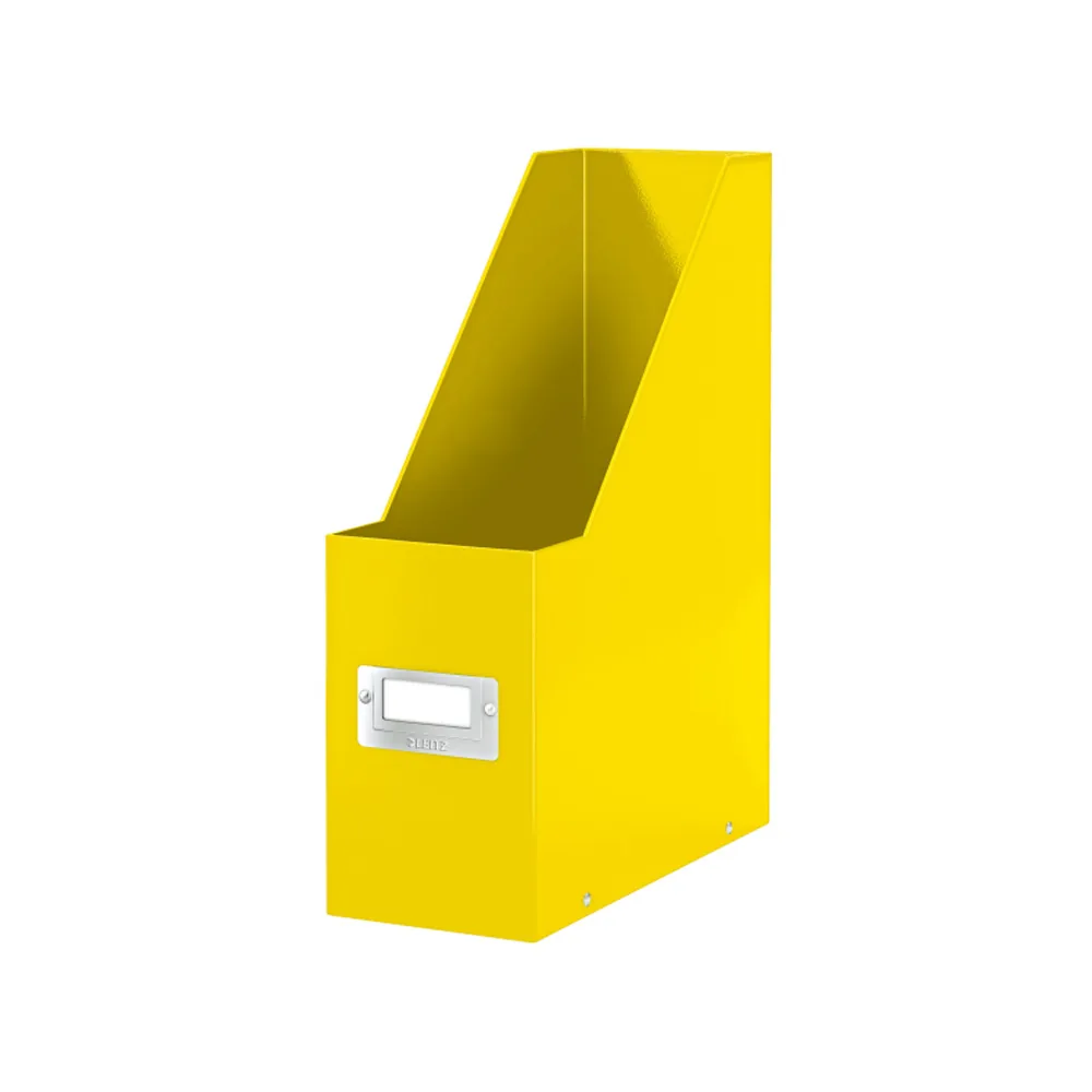 Revistero Leitz Click & Store Carton Forrado Color Amarillo 103X170X235 MM