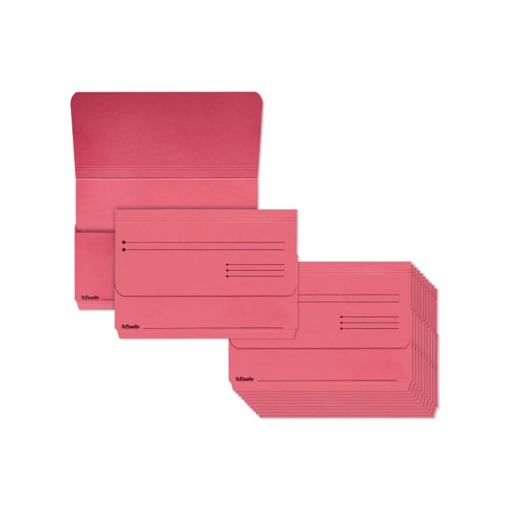 Subcarpeta Cartulina Esselte Pocket Folio Color Rosa 275 GR