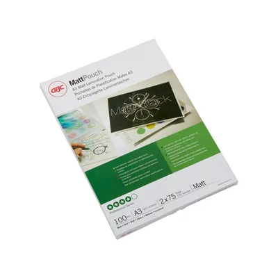 GBC Bolsa de Plastificar Gbc DIN A3 2X75 Mc Mate Caja de 100 Unidades