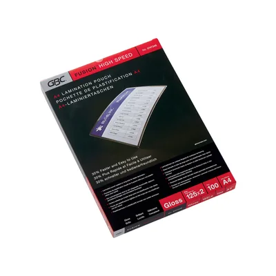 GBC Bolsa de Plastificar Gbc DIN A4 2X125 Mc Alta Velocidad Caja de 100 Unidades