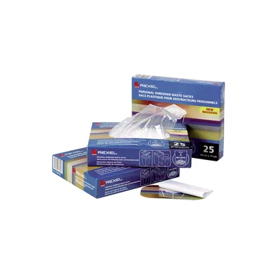 REXEL Bolsa de Residuos Rexel para Destructora de Documentos AS100 40 Litros Caja de 100 Unidades