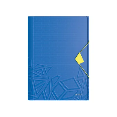 LEITZ Carpeta Leitz Urban Chic Gomas Tres Solapas DIN A4 Polipropileno Color Azul