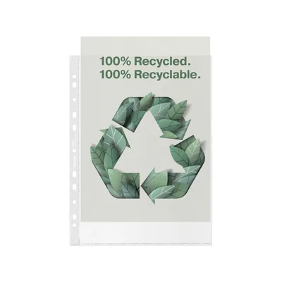 ESSELTE Funda Multitaladro Esselte DIN A4 Polipropileno Reciclado 100 Mc 11 Taladros con Refuerzo Piel de Naranja