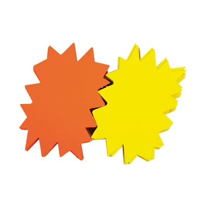 APLI Etiqueta Apli Marcaprecios Amarillo/naranja Fluorescente 160X120 MM Cartulina 450 GR Pack de 50 Unidades