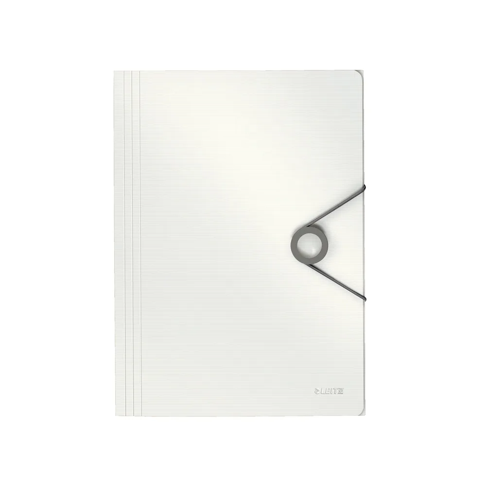 Carpeta Leitz Wow Gomas Solapas Solid Polipropileno DIN A4 Color Blanco