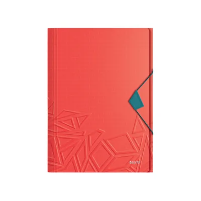 LEITZ Carpeta Leitz Wow Gomas Solapas Polipropileno Urban Chic DIN A4 Color Rojo