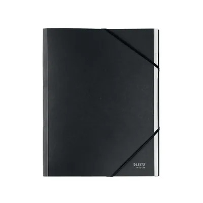 LEITZ Carpeta Clasificadora Leitz Recycle Tapa Carton 6 Pestañas 100% Reciclable DIN A4 Color Negro