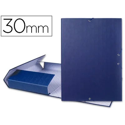 LIDERPAPEL Carpeta Proyectos Liderpapel Folio Lomo 30MM Carton Forradoazul
