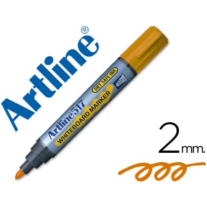 Rotulador Artline Pizarra EK-517 Naranja Punta Redonda 2 MM Tinta de Bajo Olor