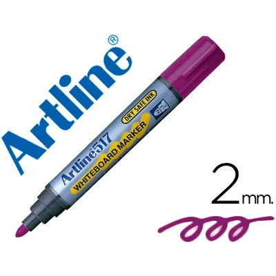 ARTLINE Rotulador Artline Pizarra EK-517 Violeta Punta Redonda 2 MM Tinta de Bajo Olor
