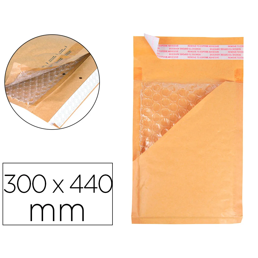 Sobre Burbujas Crema Q-Connect J/6 300 X 440 MM