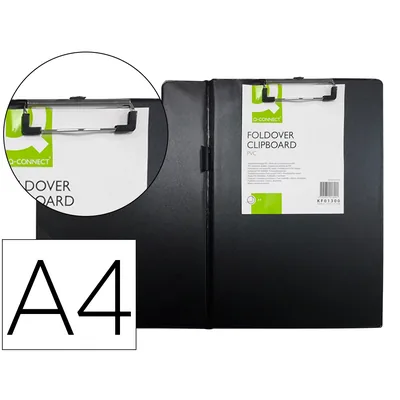 Q-CONNECT Carpeta Q-Connect Miniclips Plastico DIN A4 Negra