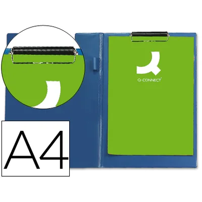 Q-CONNECT Carpeta Q-Connect Miniclips Plastico DIN A4 Azul