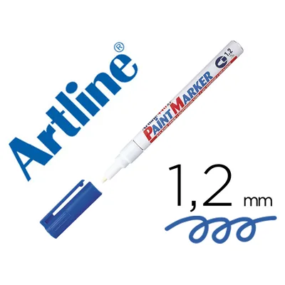 Sin marca Rotulador Artline Marcador Permanente EK-440 Xf Azul -punta Redonda 1.2 MM -metal Caucho y Plastico