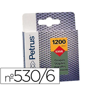 PETRUS Grapas Petrus Nº 530/6 Caja de 1200 Unidades