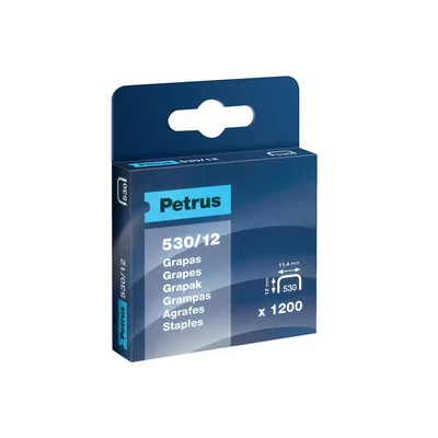 PETRUS Grapas Petrus Nº 530/12 Caja de 1200 Grapas