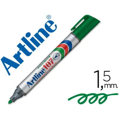 ARTLINE Rotulador Artline Marcador Permanente 107 Verde Punta Redonda