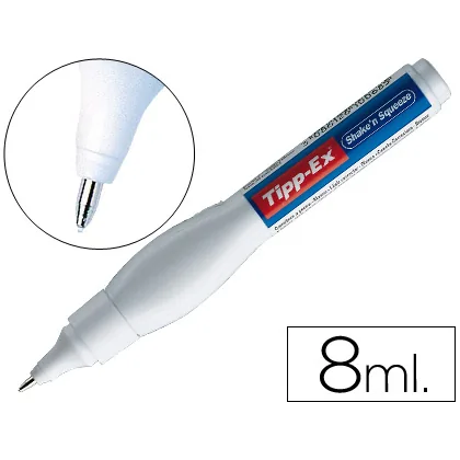 Corrector Tipp-Ex Lapiz Shake'n Squeeze con Punta Metalica 8 ML