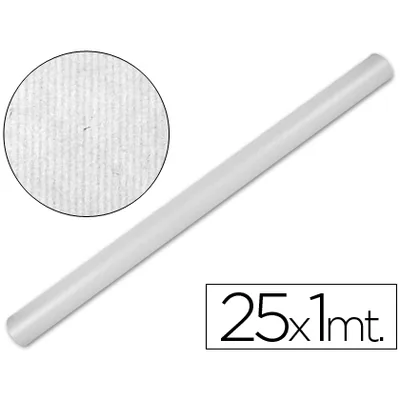 LIDERPAPEL Papel Kraft Liderpapel Blanco Rollo 25X1 M