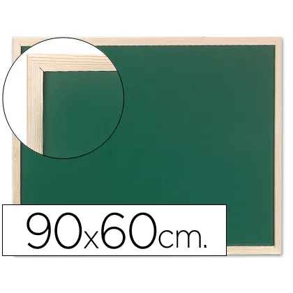 Pizarra Verde Q-Connect Marco de Madera 90X60 CM Sin Repisa