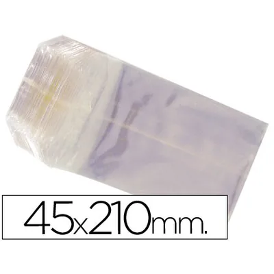 BLANCA Bolsa Celofan 45X210 MM Paquete 100 Unidades