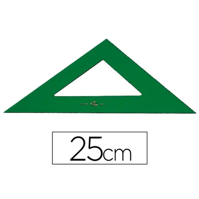FABER CASTELL Escuadra Faber Castell 25 CM Plastico Verde