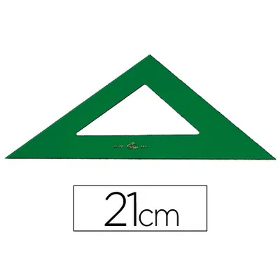 FABER CASTELL Escuadra Faber Castell 21 CM Plastico Verde