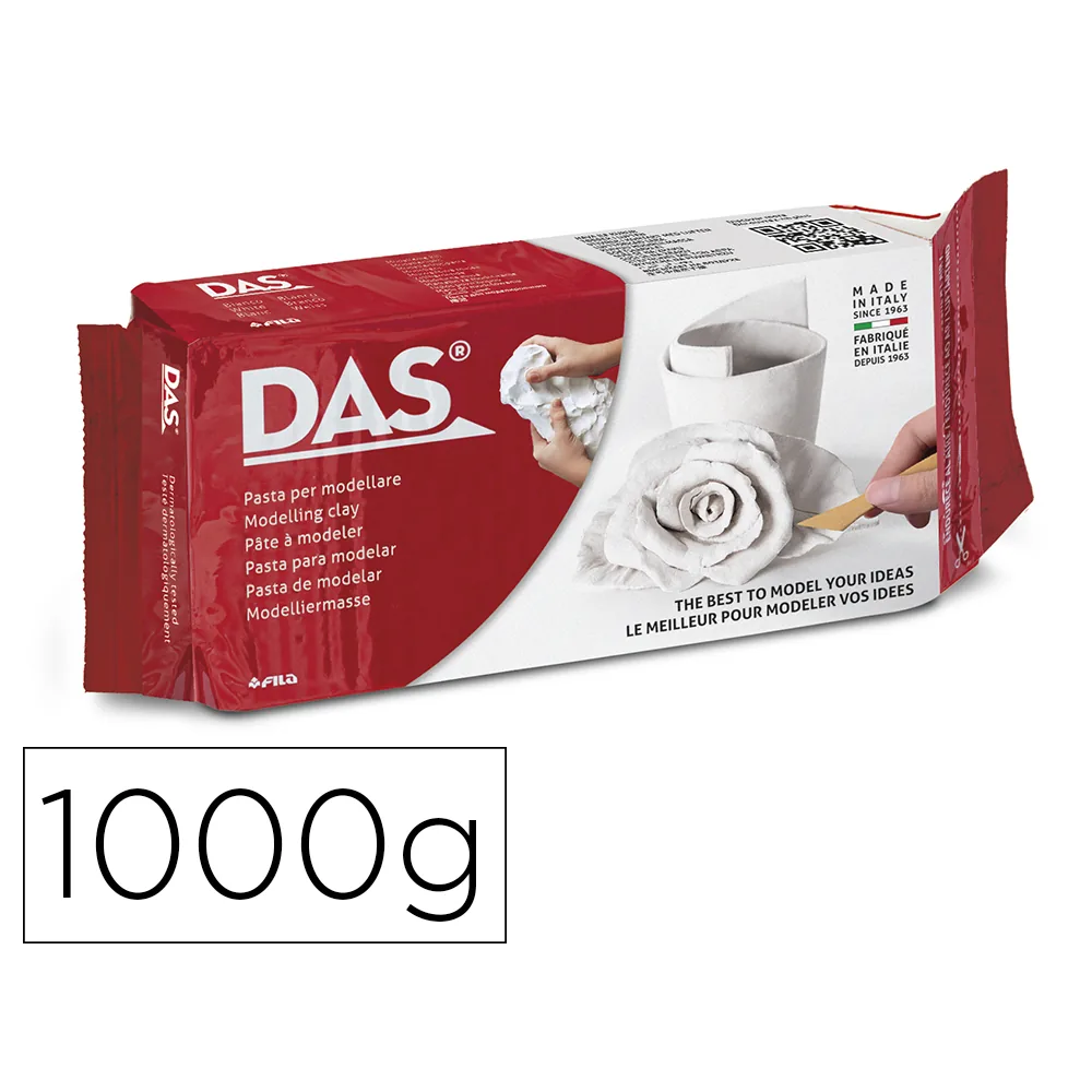 Pasta Das Blanca para Modelar Seca Sin Coccion 1000 G
