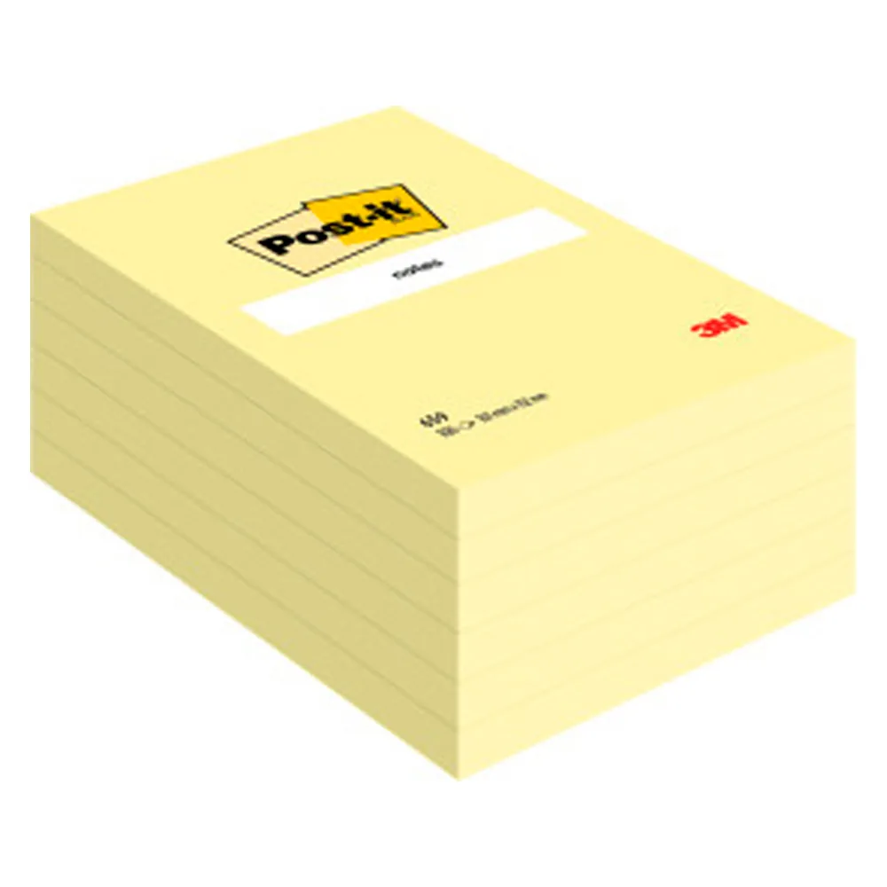 Bloc de Notas Adhesivas Quita y Pon Post-It 102X152 MM con 100 Hojas 659
