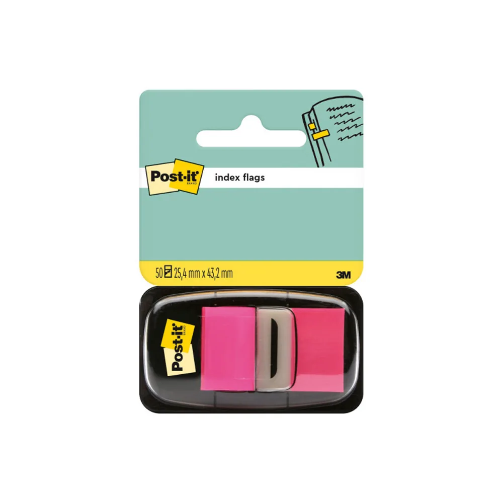 Banderitas Separadoras 680-21 Rosa Brillo Dispensador de 50