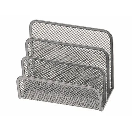 Soporte para Cartas Q-Connect Metalico Rejilla Gris 170X135X83 MM