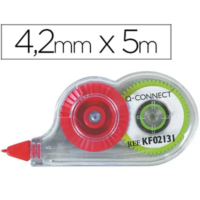 Q-CONNECT Corrector Q-Connect Cinta Mini Blanco 4,2 MM X 5 M en Blister