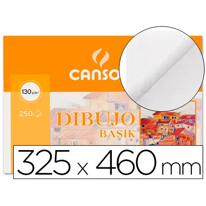 Papel Dibujo Basik DIN A3+ 32,5X46 CM Sin Recuadro Minipack de 10 Hojas