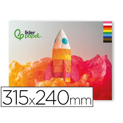 Bloc Trabajos Manuales Liderpapel Seda 240X315MM 10 Hojas Colores Surtidos