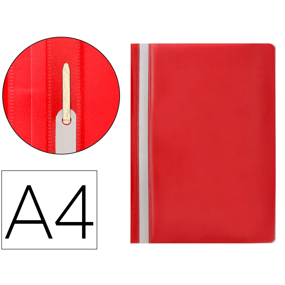 Carpeta Dossier Fastener Plastico Q-Connect DIN A4 Roja