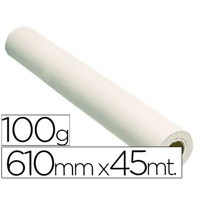 Papel Reprografia Grafic 100 G para Plotter Papel Estucado Blanco Mate 610X45 M 1440 Dpi