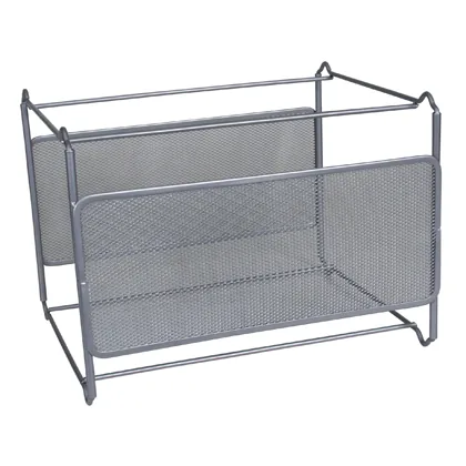 Soporte para Carpetas Colgante Q-Connect KF00832 Rejilla Plata Metalico 335X285X250 MM para Carpetas DIN A4