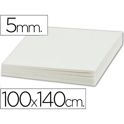 Carton Pluma Liderpapel Blanco Doble Cara 100X140CM Espesor 5MM